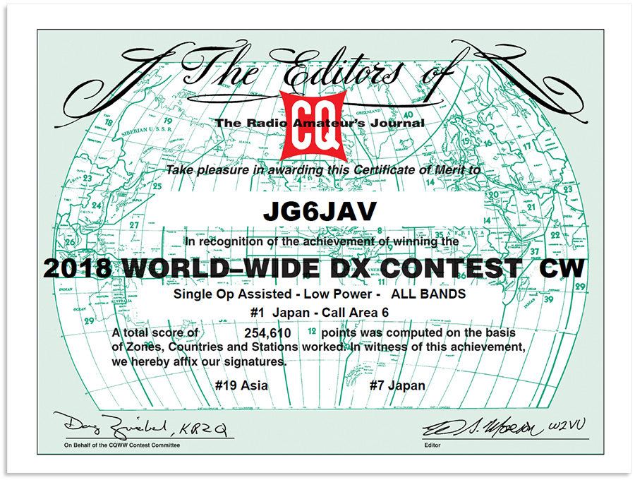 失格してない全参加局がいただけるPDF賞状 失格してない全参加局がいただけるPDF賞状